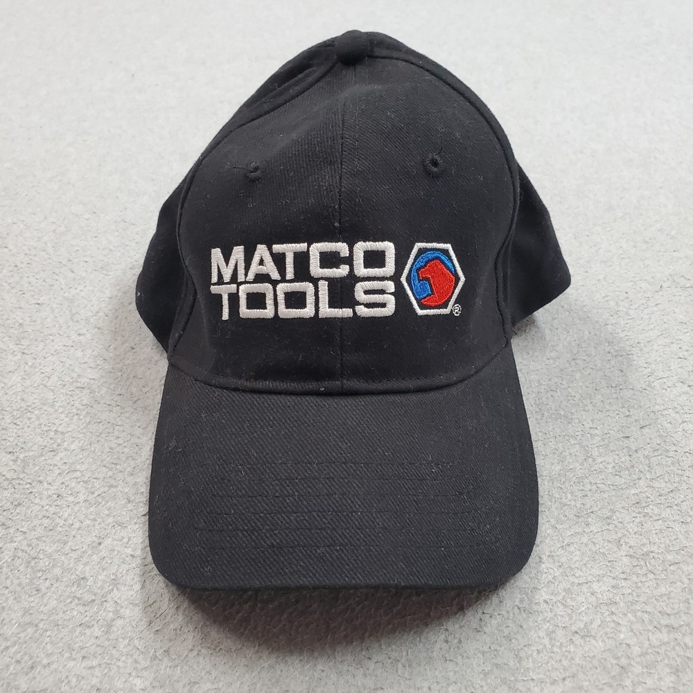 Matco Tools Men Baseball Cap ONE SIZE Black Curved Strapback Embroidered